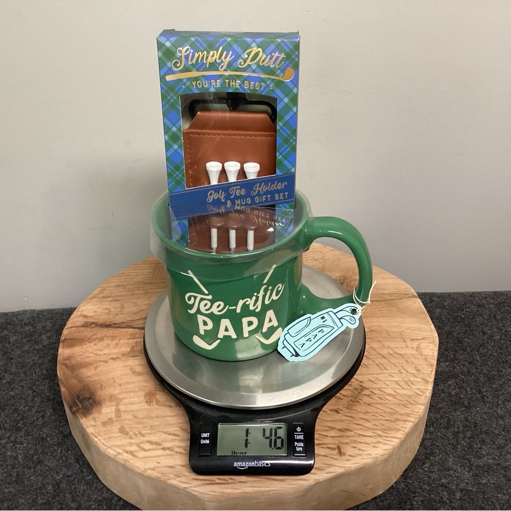 🟢 New / Sealed - Tee-rific PaPa Ceramic Mug w Golf Tee Holder Set - Gift Idea - Picture 10 of 10